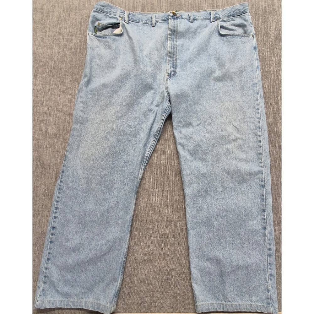 Cabela‎ men's light wash denim blue jeans 20x32 straight leg Cotton classic